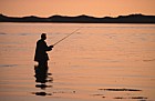 Fisherman north Wales sunset