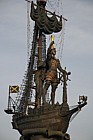 Peter the Great statue on Moskva river