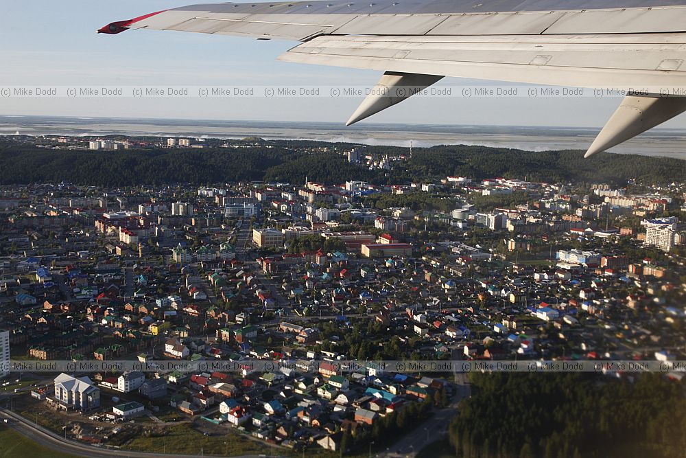 Khanty-Mansiysk from the plane