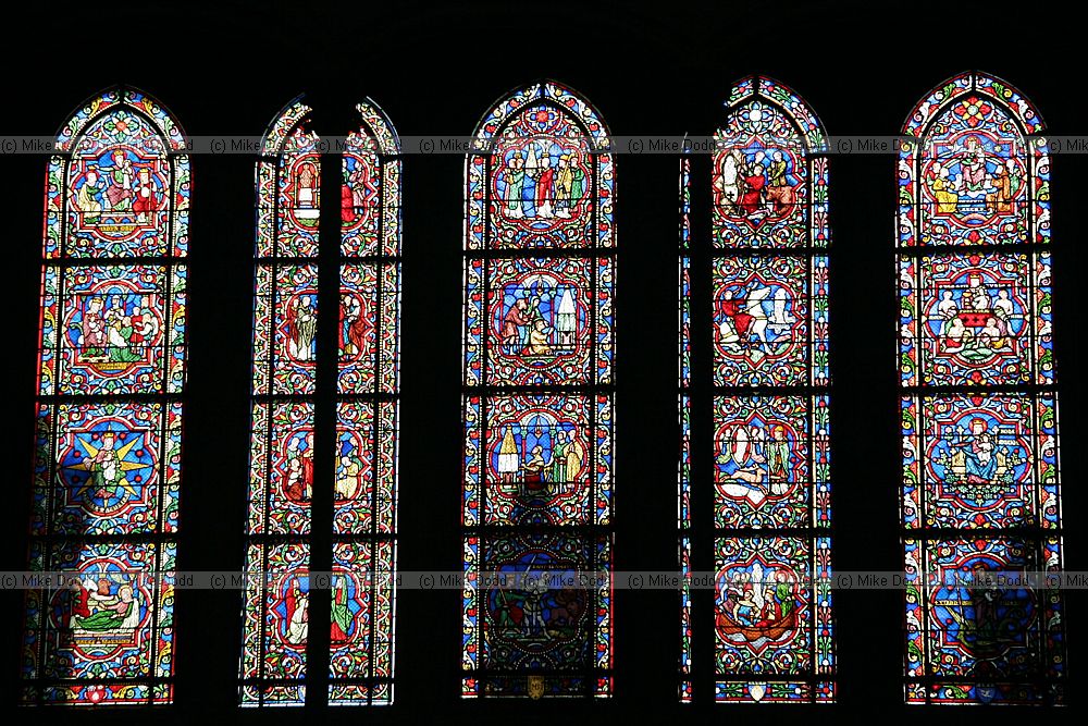 Stained glass window Eglise Notre-Dame Dijon