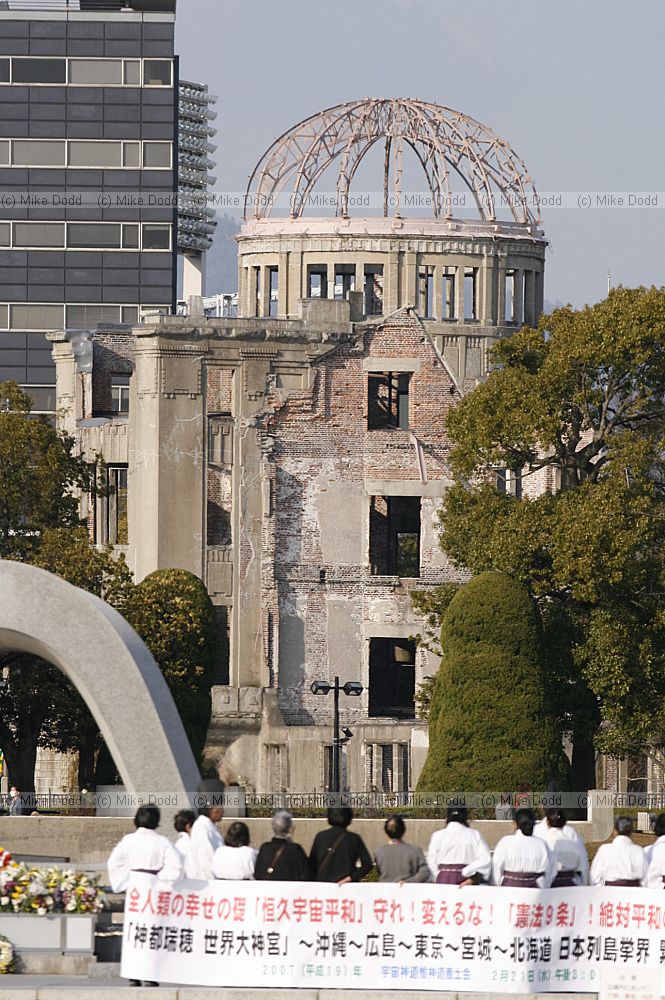 A-bomb dome and peace memorial park