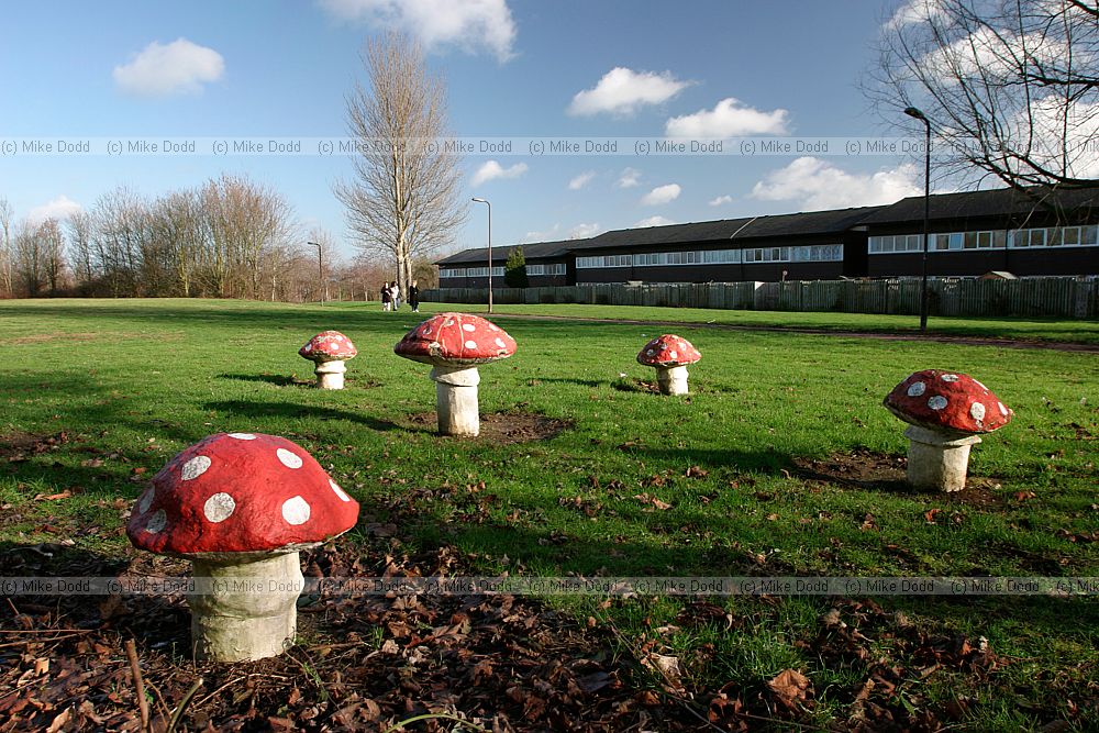 Mushroom sculpture, Milton Keynes