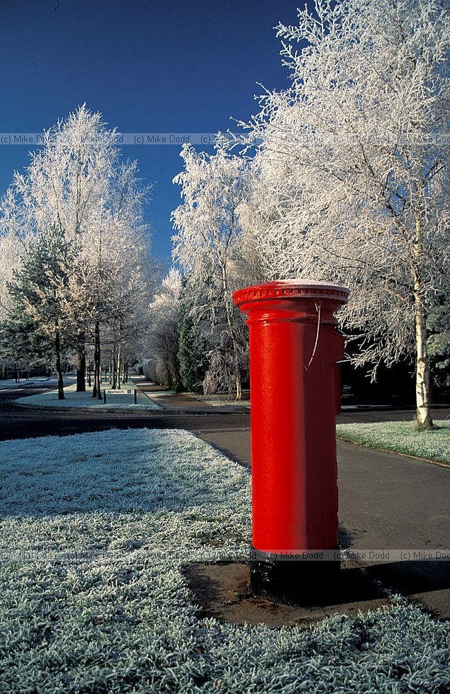 Post box frost,  woughton park Milton keynes