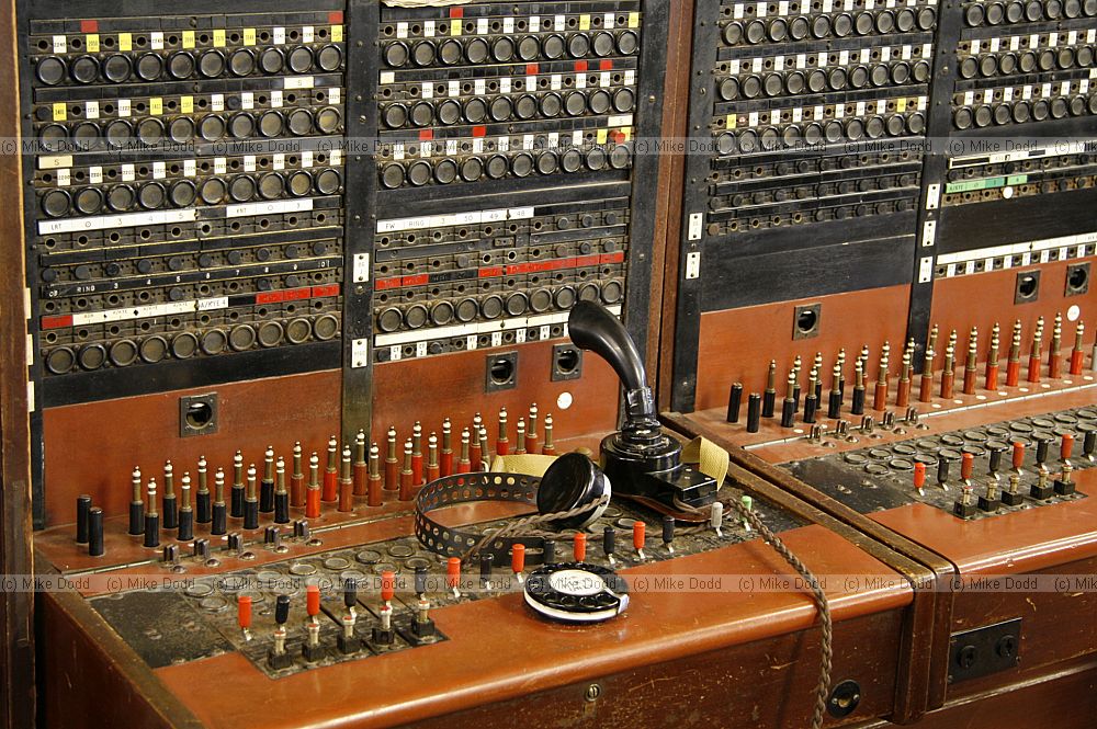 Old fashioned switchboard in Milton Keynes museum
