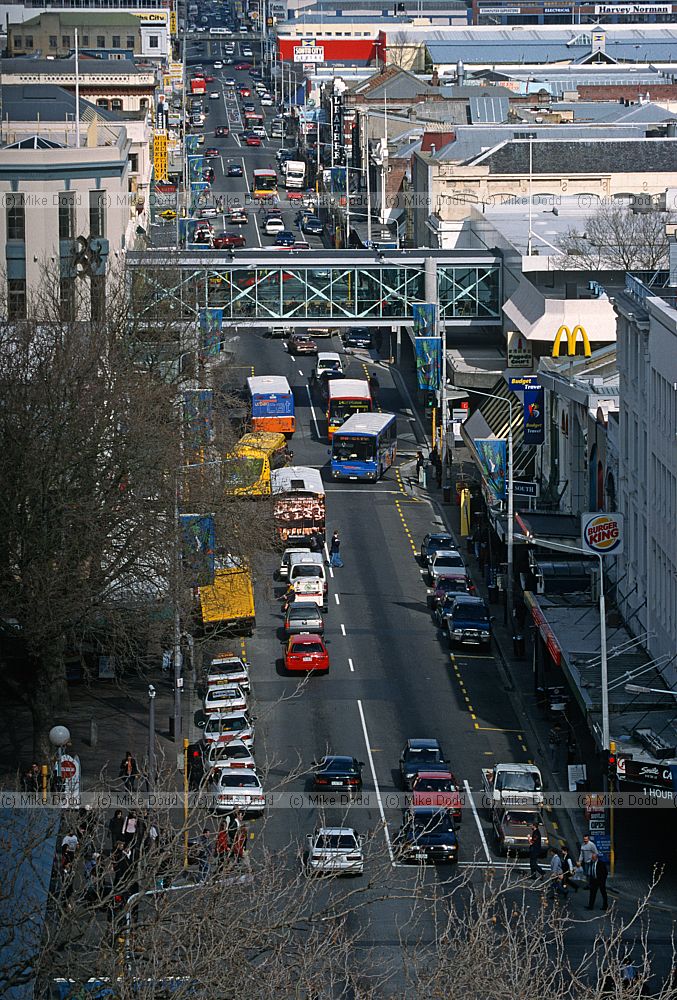 Christchurch street before earthquake