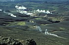 Geothermal power station from Krafla volcano
