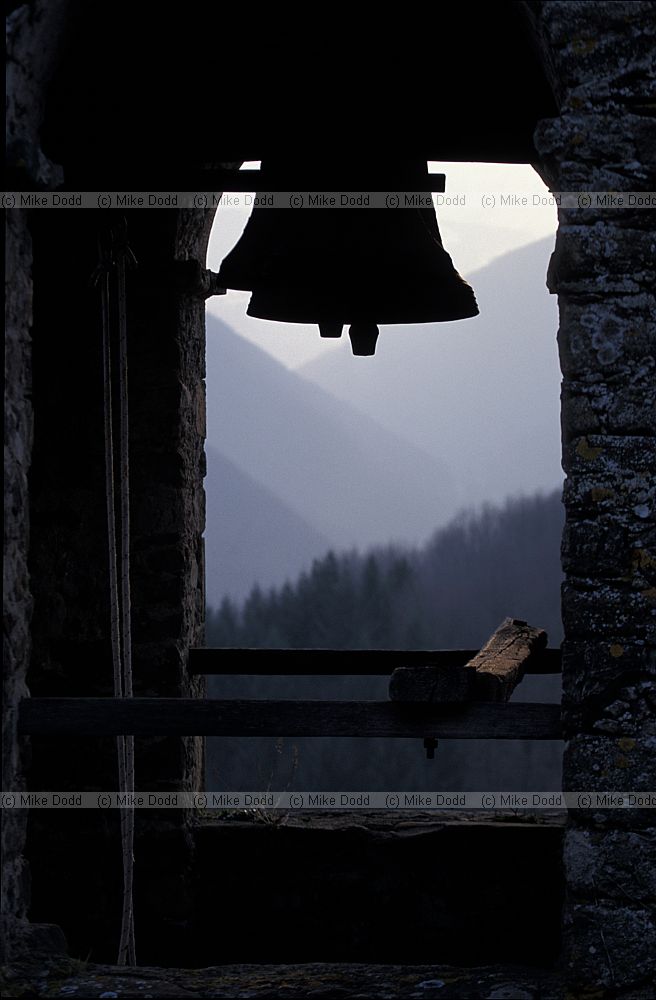 Bells in campanile at Roccalberti