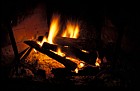 Log fire in house Roccalberti