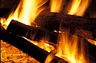 Log fire in house Roccalberti
