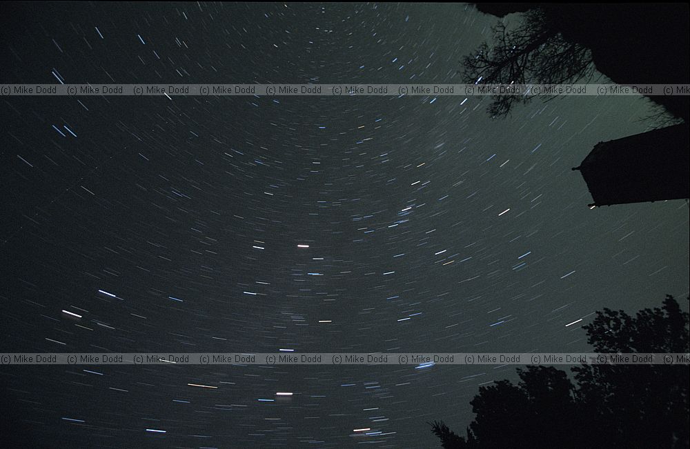 Star trails at Roccalberti