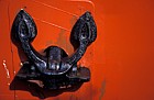 Anchor on Red tug Barcelona