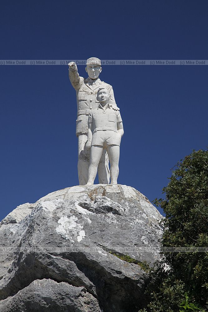 Statues in countryside