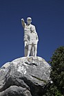 Statues in countryside