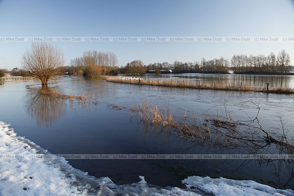 Flooded river Ousel
