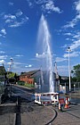 Burst watermain, Fenny Stratford near level crossing, Milton Keynes