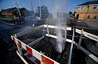 Burst watermain, Fenny Stratford near level crossing, Milton Keynes