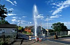 Burst watermain, Fenny Stratford near level crossing, Milton Keynes