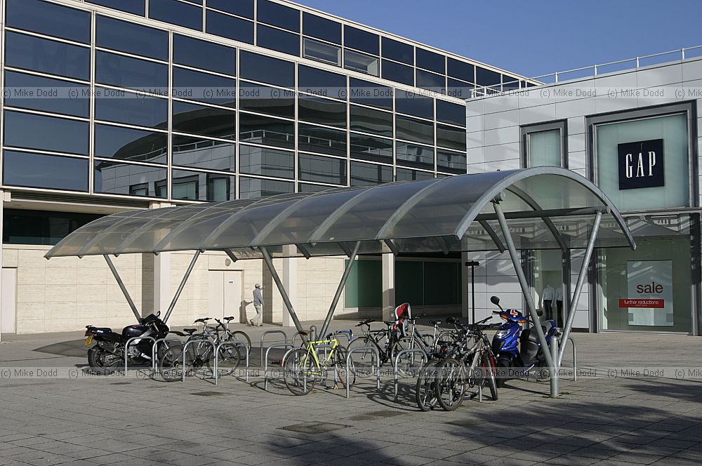 Cycle shed central Milton Keynes
