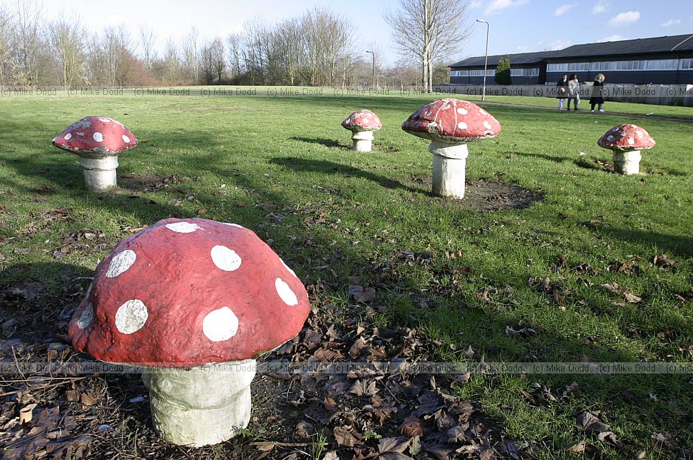Mushroom sculpture, Milton Keynes