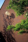 light and wall, Durrans court, Fenny Stratford, milton keynes