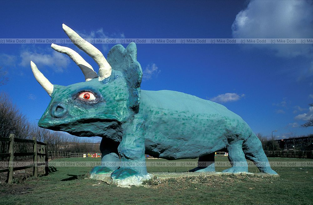 Dinosaur sculpture, Milton Keynes