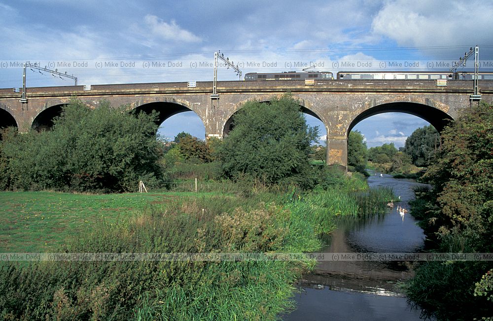 Railway bridge, Ouse valley park, Milton Keynes