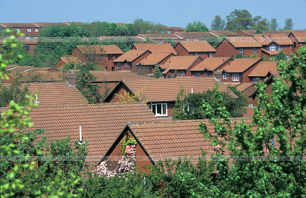 Housing estate, Springfield, Milton Keynes