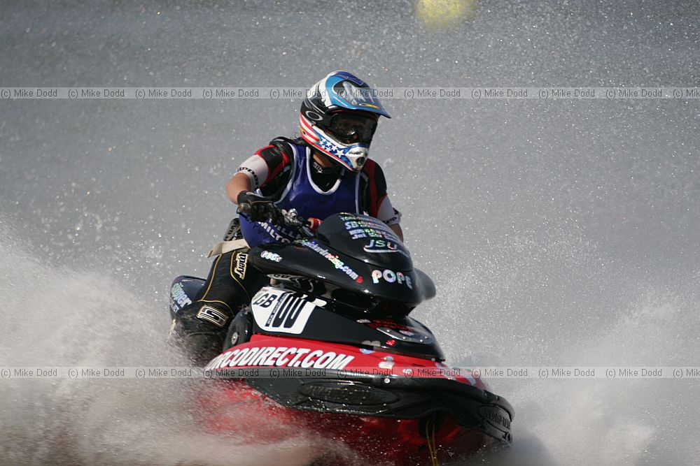 Ria Pickard Jet-ski runabout racing Willen Lake Milton Keynes, water spray and water sports