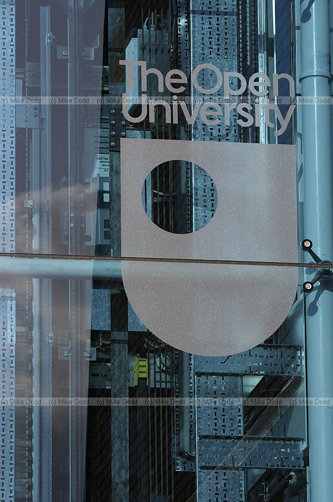 OU symbol on lift shaft