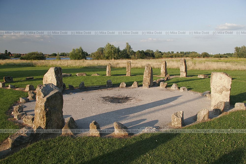 Stone circle at Willen lake