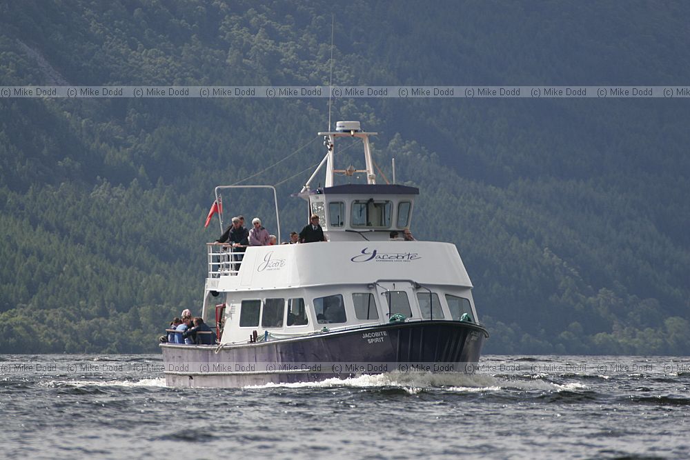 Jacobite Spirit boat on Loch Ness