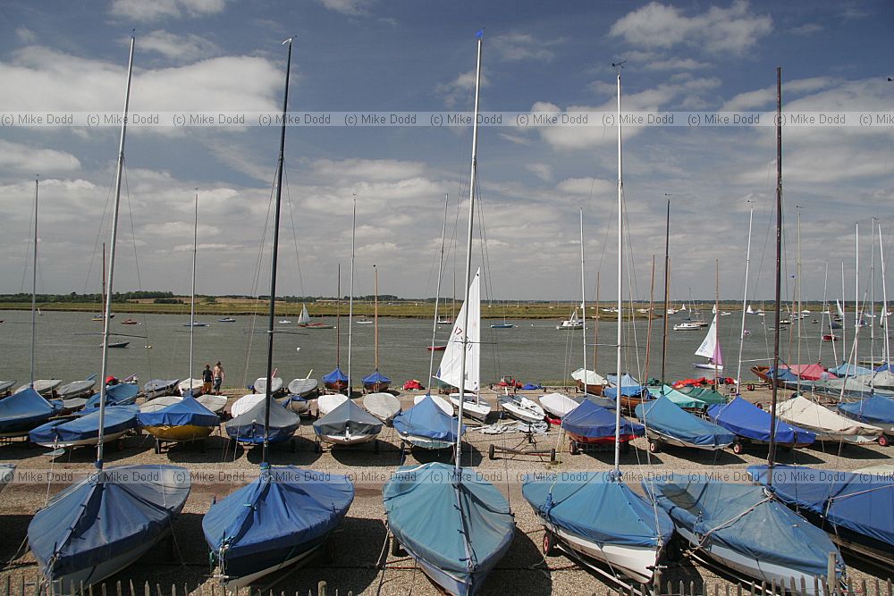 Yachts in boatyard