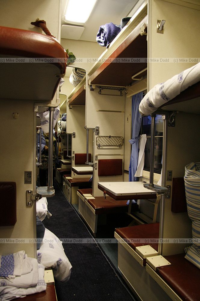 Sleeper train from St Petersburg to Moscow