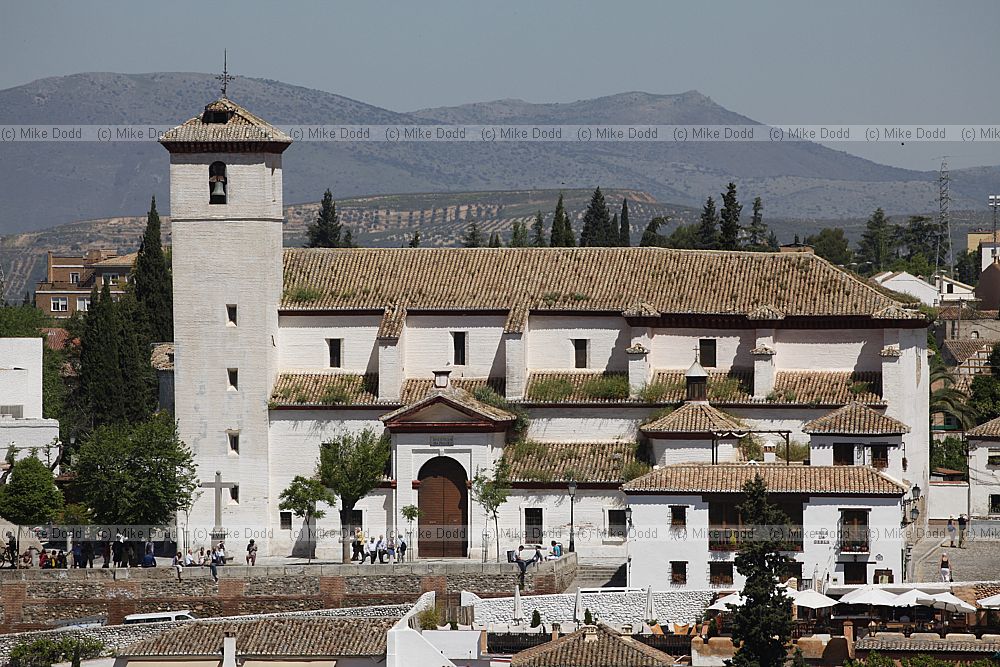 Albayzn area of Granada with medieval Moorish narrow streets