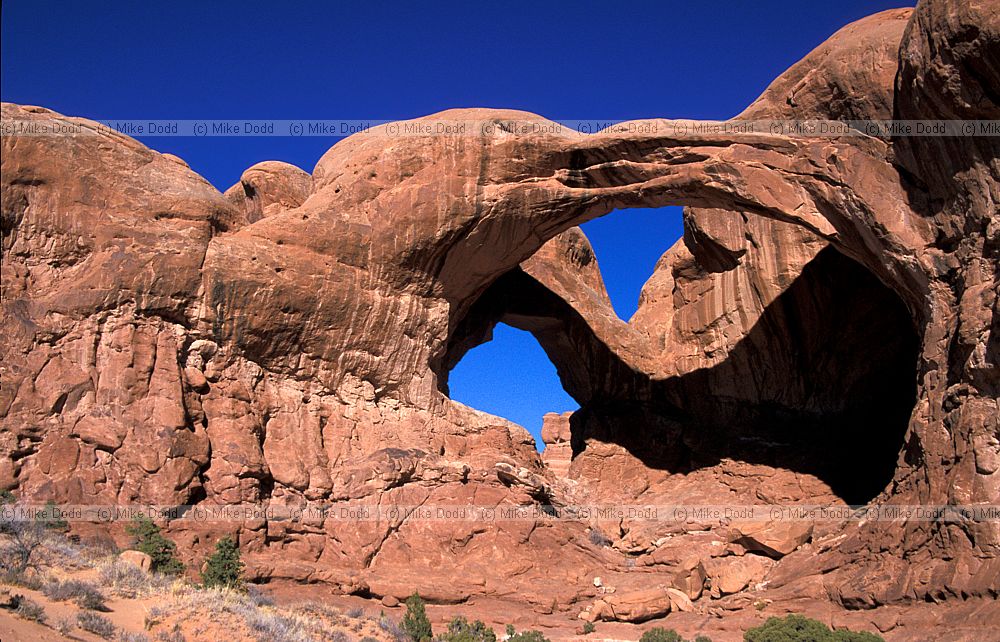 Double arch Arches national park Utah