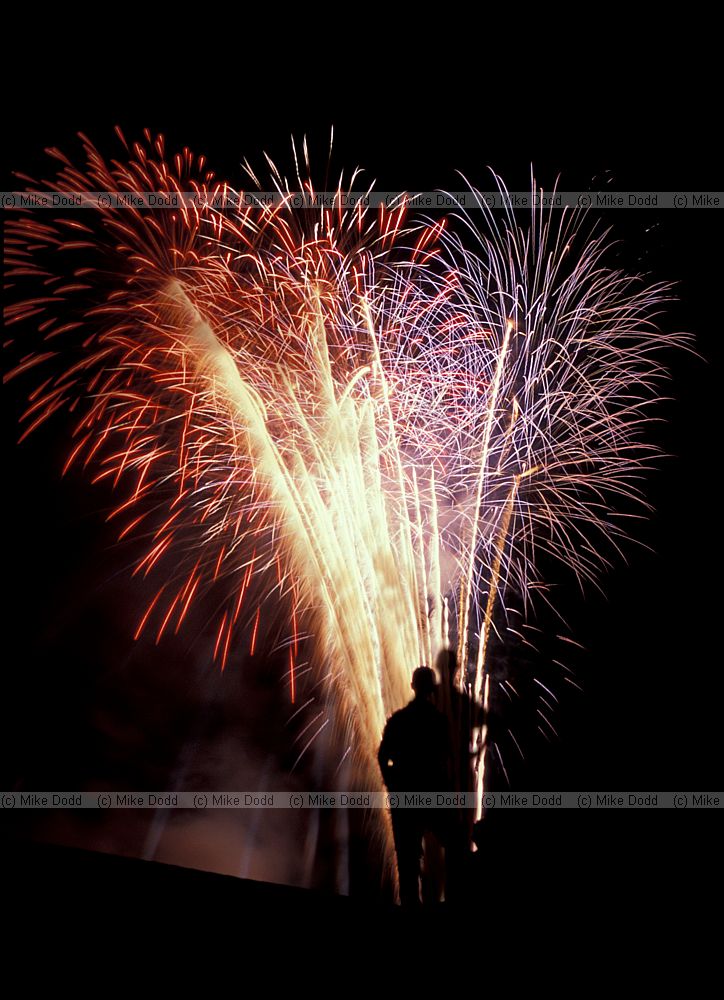 Fireworks 4th July Lake Placid New York state