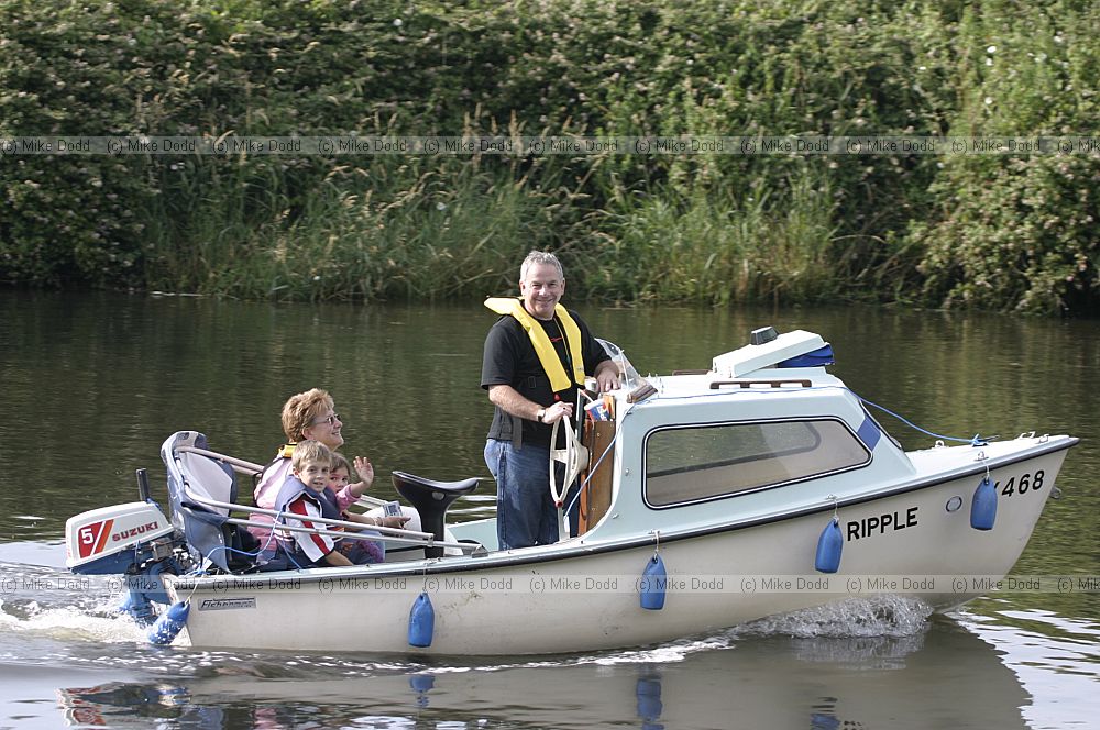 Boat on river yare