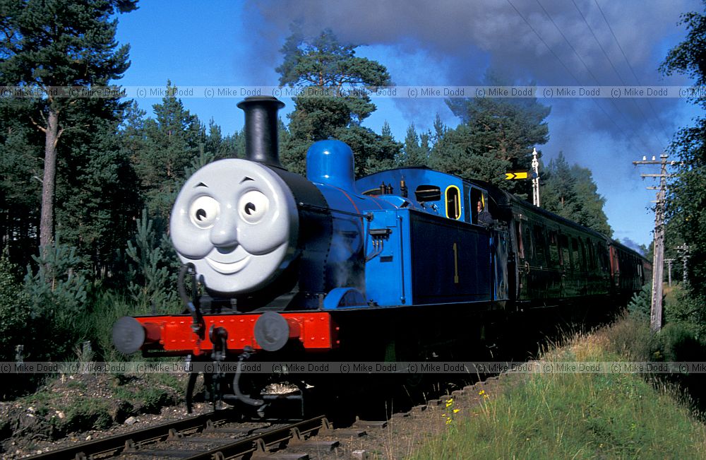 Thomas the tank engine near Aviemore Scotland