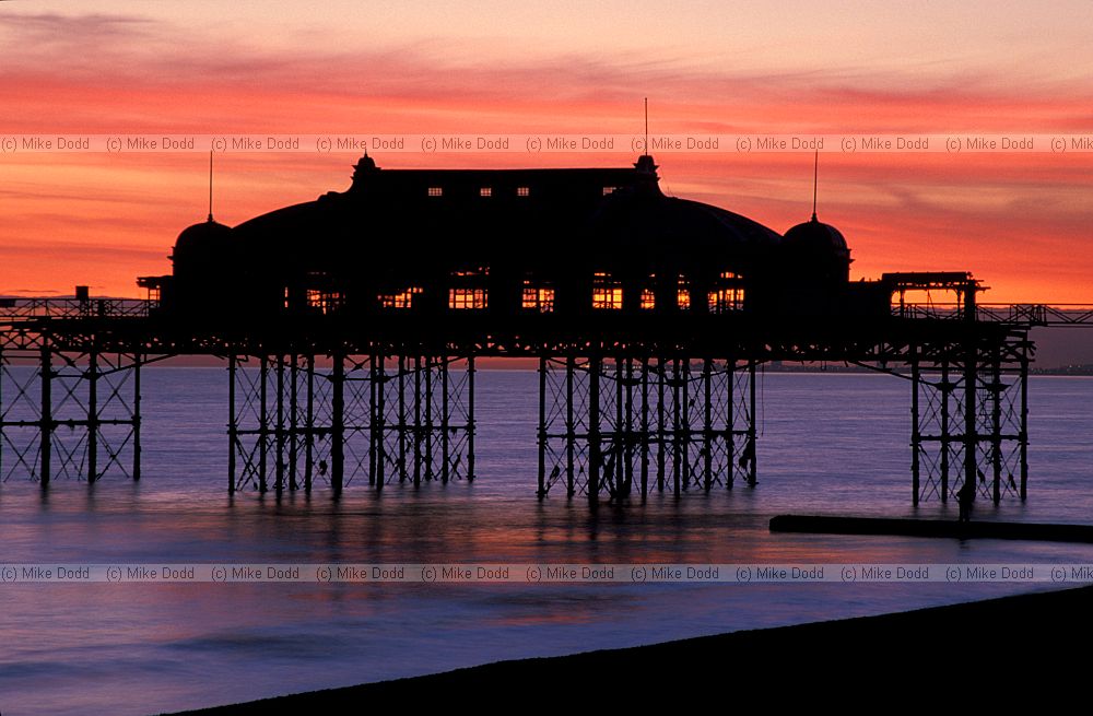 West pier Brighton sunset Sussex