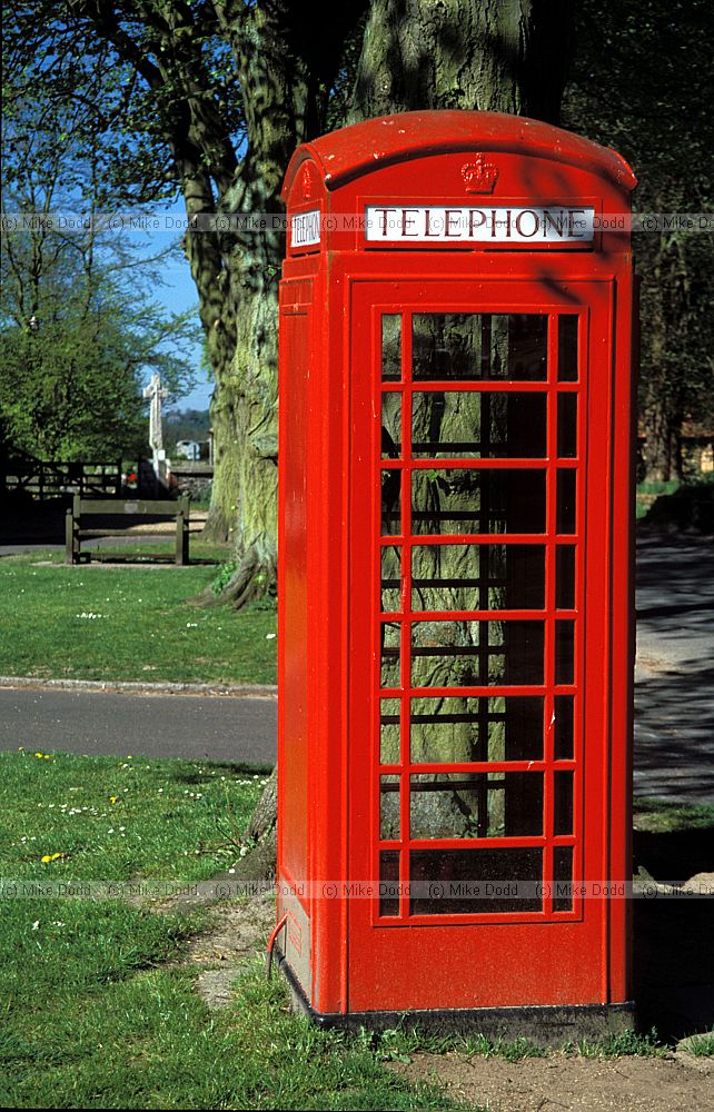 Red phone box Castle Acre