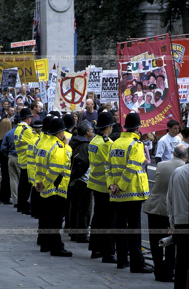 Anti-war march London 2002