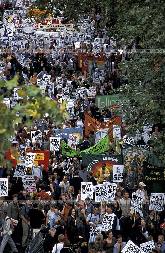 Anti-war march London 2002