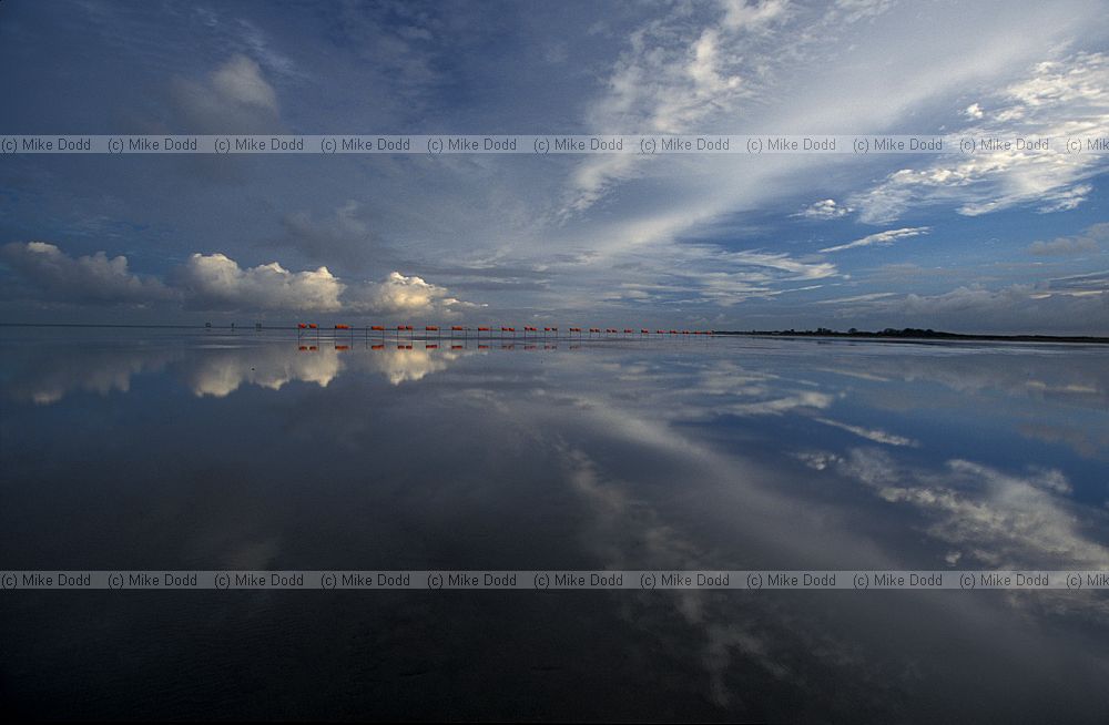 Seascape near sunset Donna nook Lincolnshire