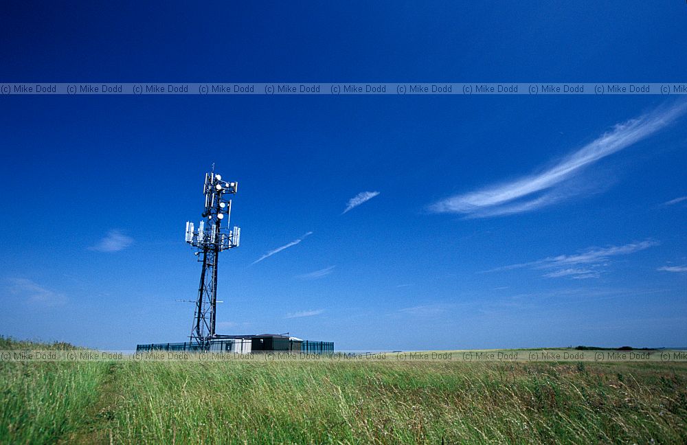 Transmitter castle hill Sussex and cirrus clouds