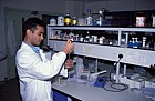 Dipesh working in lab