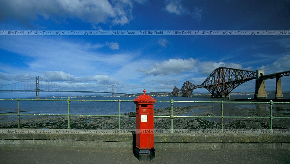 Postbox Forth Bridge Edinburgh