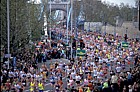 London marathon by tower bridge and tower of London