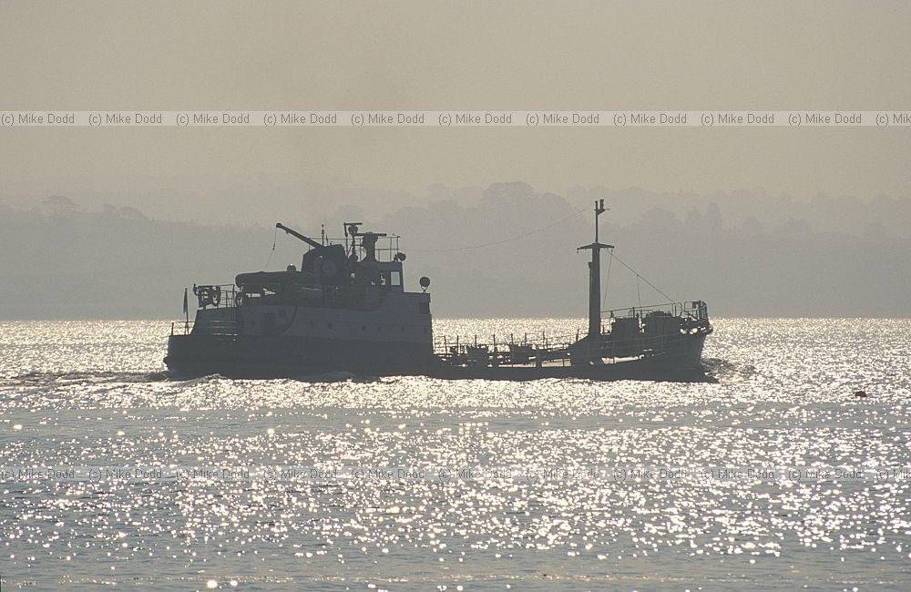 Sewage sludge ship Exe estuary Devon
