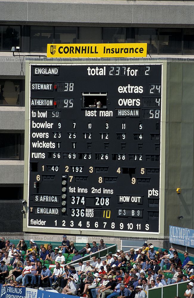 Cricket test match England vs South Africa Trent Bridge Nottingham scoreboard