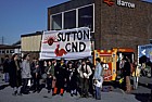 Sutton CND protest against nuclear submarines and expansion of Trident missile system at Barrow